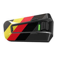 Skin for Cardo Packtalk Edge – Glossy or Matte Vinyl Decal Wrap – Racing Stripe Series (1pc)