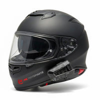 For Cardo Packtalk Edge Device Decal Sticker – Forged Carbon Black Matte (1pc)