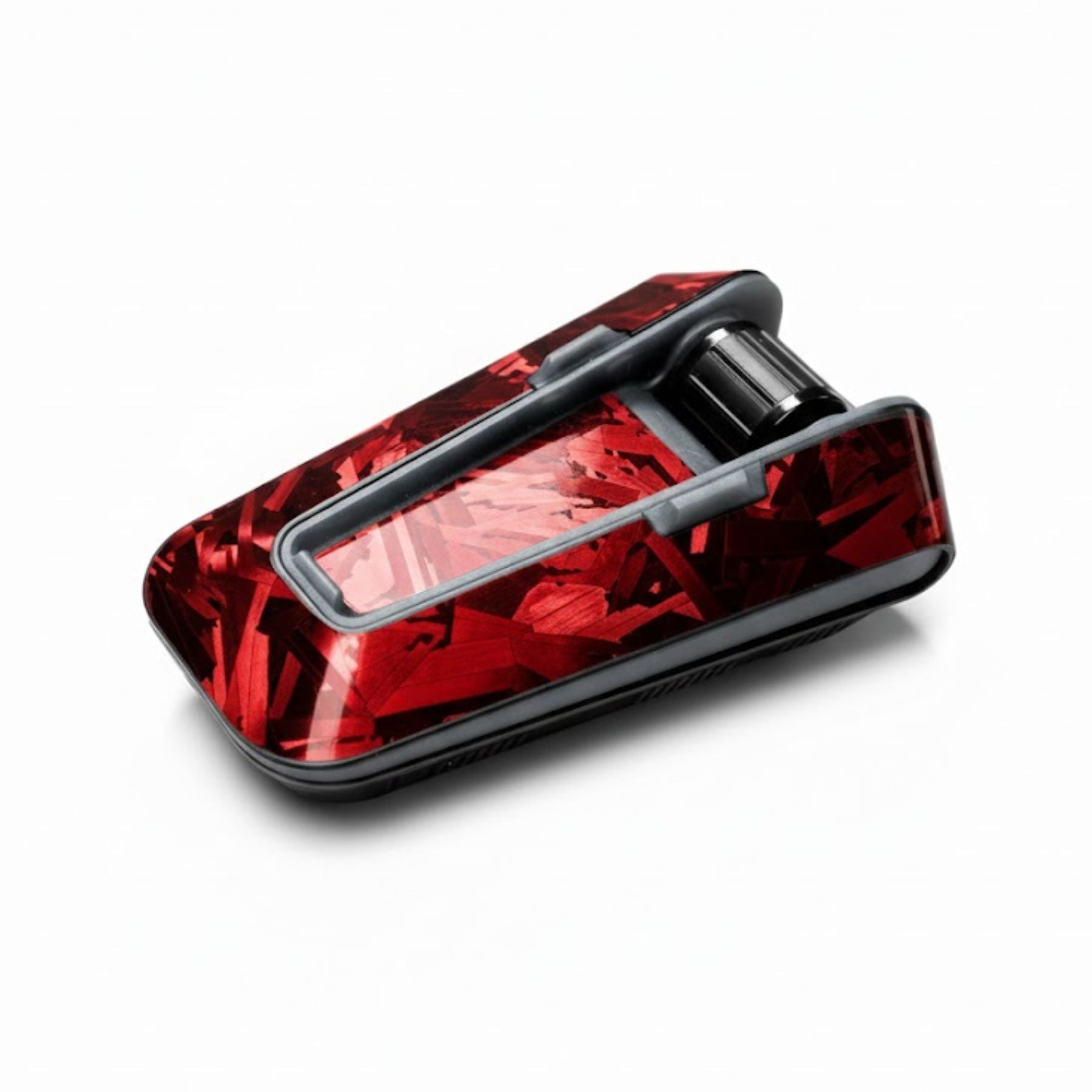 For Cardo Packtalk Edge Device Decal Sticker – Forged Carbon Glossy (1pc)