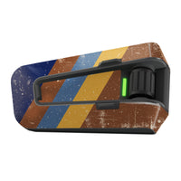 Skin for Cardo Packtalk Edge – Glossy or Matte Vinyl Decal Wrap – Vintage Racing Series (1pc) - MC Motoparts