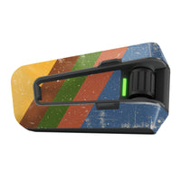 Skin for Cardo Packtalk Edge – Glossy or Matte Vinyl Decal Wrap – Vintage Racing Series (1pc) - MC Motoparts