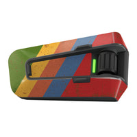 Skin for Cardo Packtalk Edge – Glossy or Matte Vinyl Decal Wrap – Vintage Racing Series (1pc) - MC Motoparts