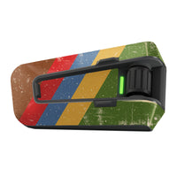 Skin for Cardo Packtalk Edge – Glossy or Matte Vinyl Decal Wrap – Vintage Racing Series (1pc) - MC Motoparts