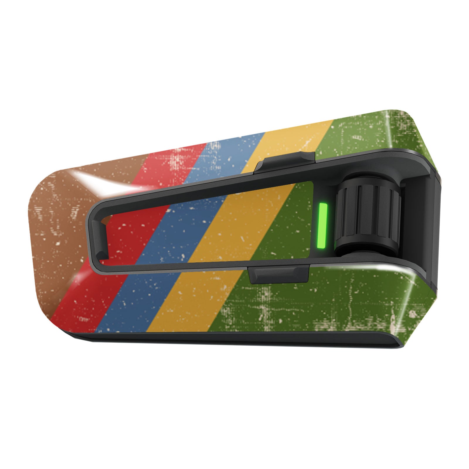 Skin for Cardo Packtalk Edge – Glossy or Matte Vinyl Decal Wrap – Vintage Racing Series (1pc) - MC Motoparts