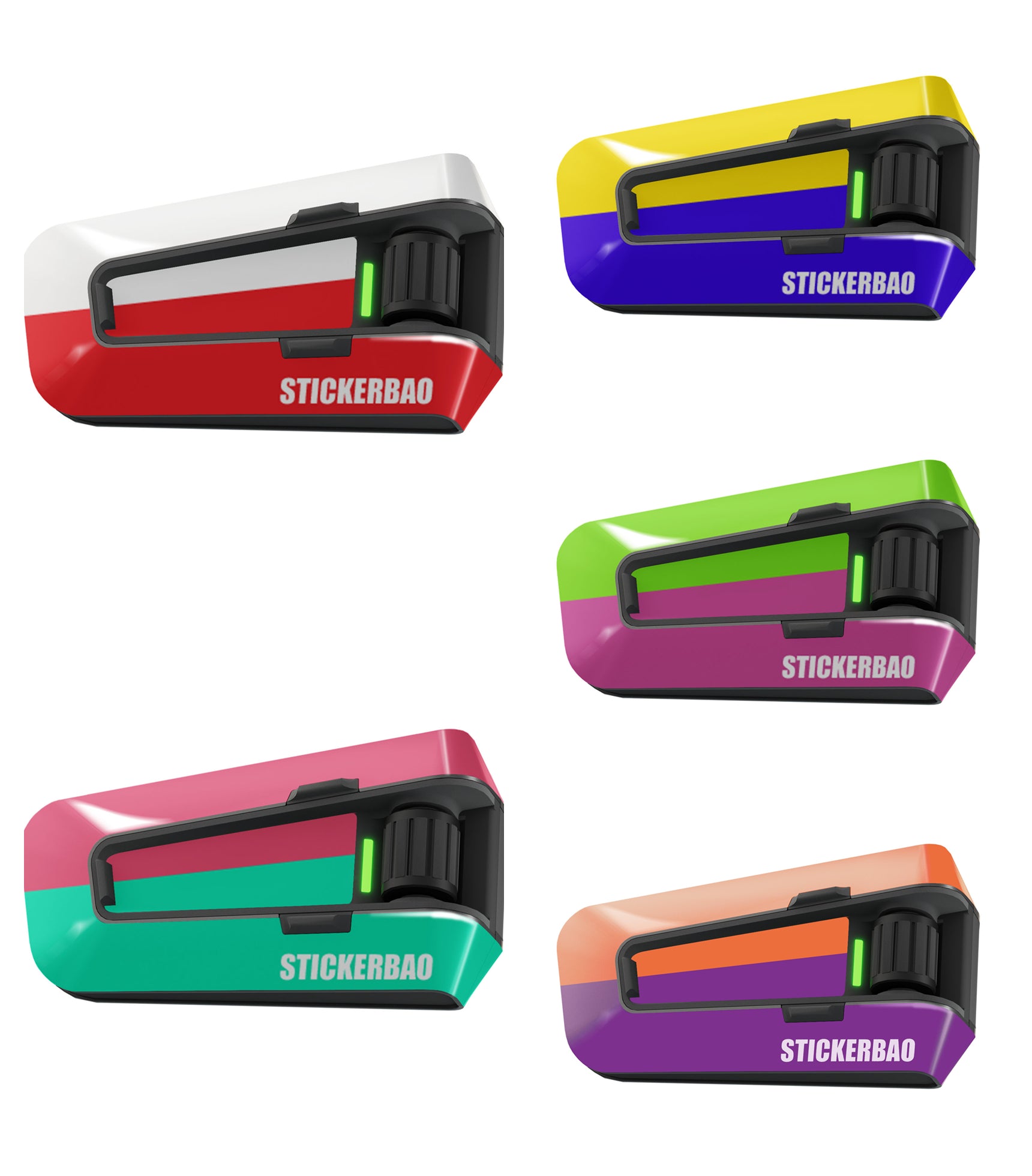 Skin for Cardo Packtalk Edge – Glossy or Matte Vinyl Decal Wrap – Dual Tone Series (1pc)