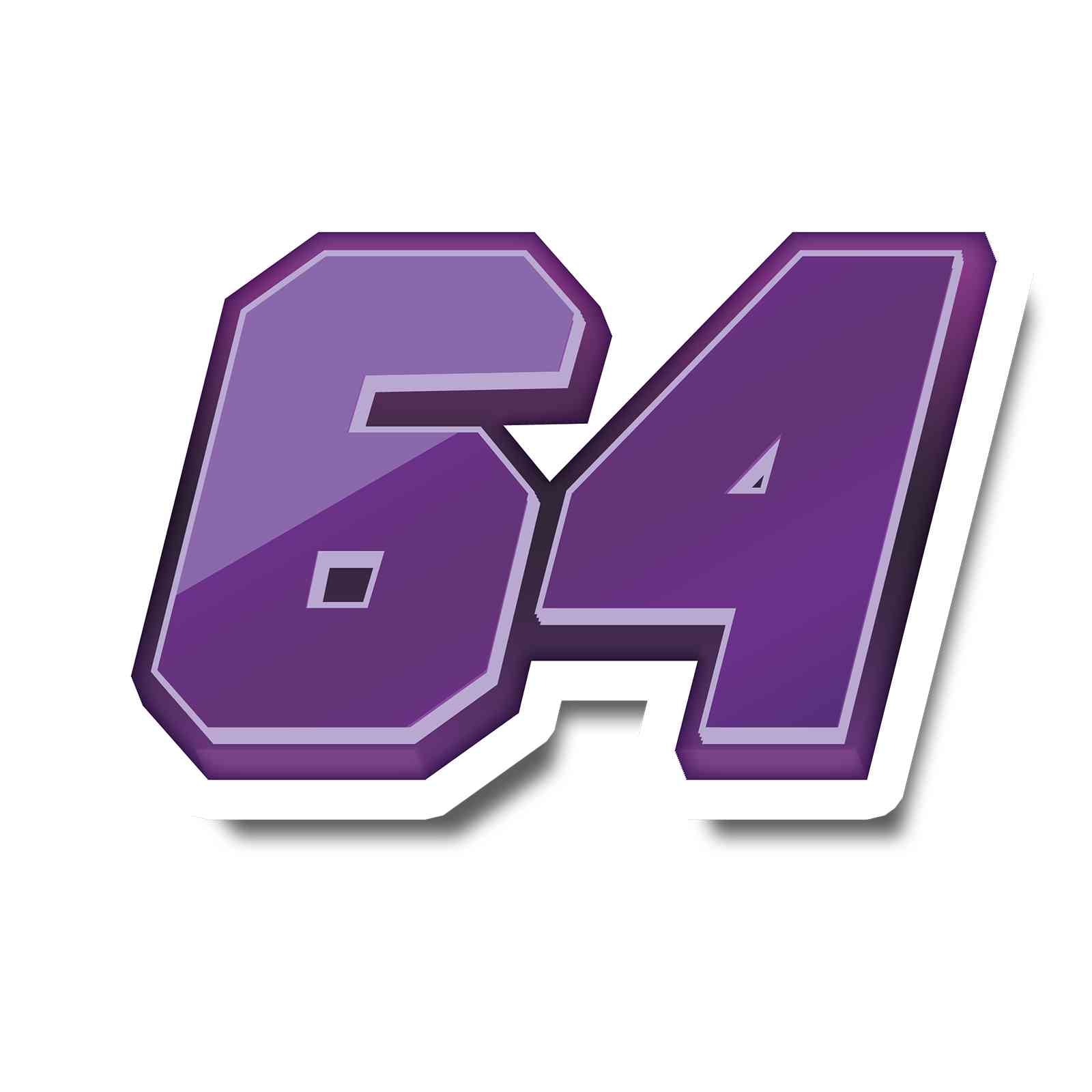 Set of three MC Motoparts Elite Series high-visibility racing decals with custom name and number for dirt bikes and motorcycles.