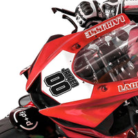 Personalize Custom MX Dirt Bike Motorcycle Racing Number Name Stickers - Carbon Fiber Style - MC Motoparts