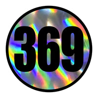 Custom Holographic Racing Number Stickers for Cars (Set of 2) - RCC006B