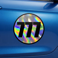 Custom Holographic Racing Number Stickers for Cars (Set of 2) - RCC006B