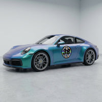 Custom Holographic Racing Number Stickers for Cars (Set of 2) - RCC009
