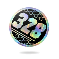 Custom Holographic Racing Number Stickers for Cars (Set of 2) - RCC010