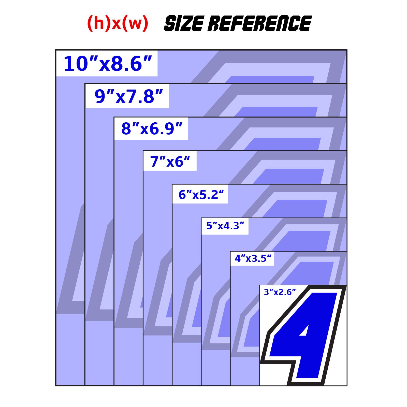 Personalize Custom MX Dirt Bike Motorcycle Racing Number Stickers - N32 - MC Motoparts