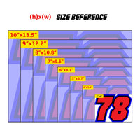 Personalize Custom MX Dirt Bike Motorcycle Racing Number Stickers - N32 - MC Motoparts