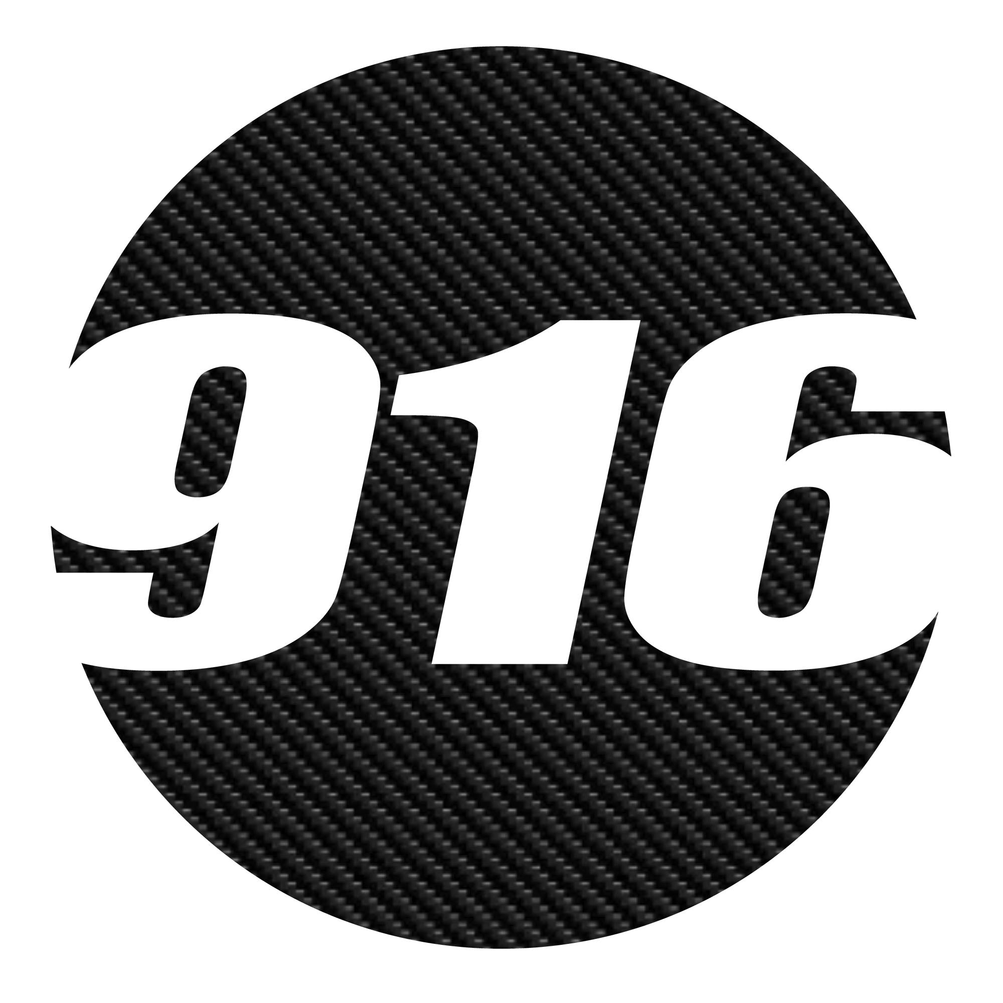 Custom 3D Textured Carbon Fiber Style Racing Numbers - Hollow "Show-Through" Decals (Pair) - Style A - MC Motoparts