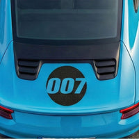 Custom 3D Textured Carbon Fiber Style Racing Numbers - Hollow "Show-Through" Decals (Pair) - Style A - MC Motoparts