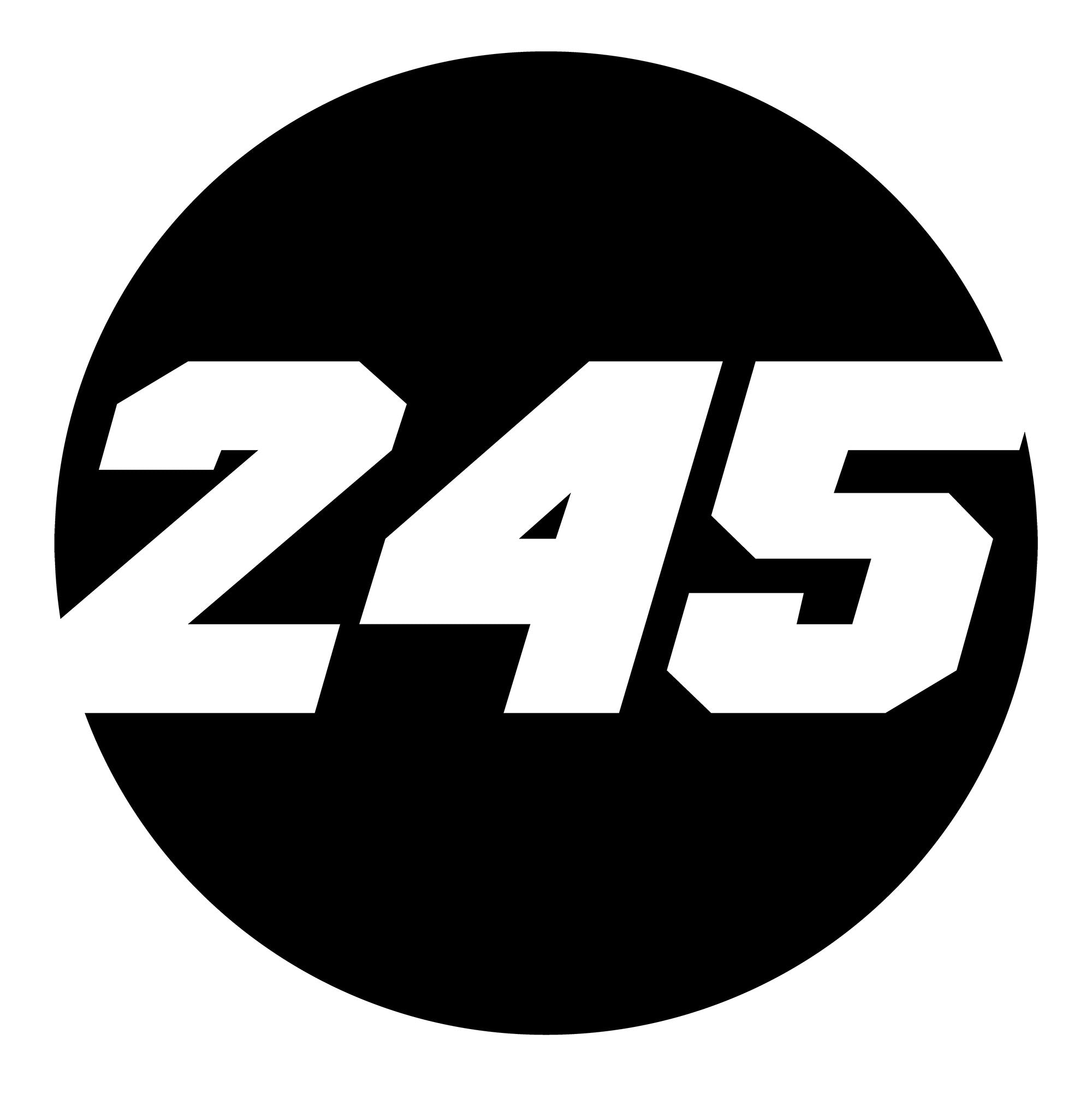 Solid Black Custom Hollow Racing Numbers - "Show-Through" Car Decals (Pair) - Style B - MC Motoparts