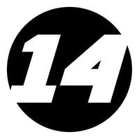 Solid Black Custom Hollow Racing Numbers - "Show-Through" Car Decals (Pair) - Style B - MC Motoparts