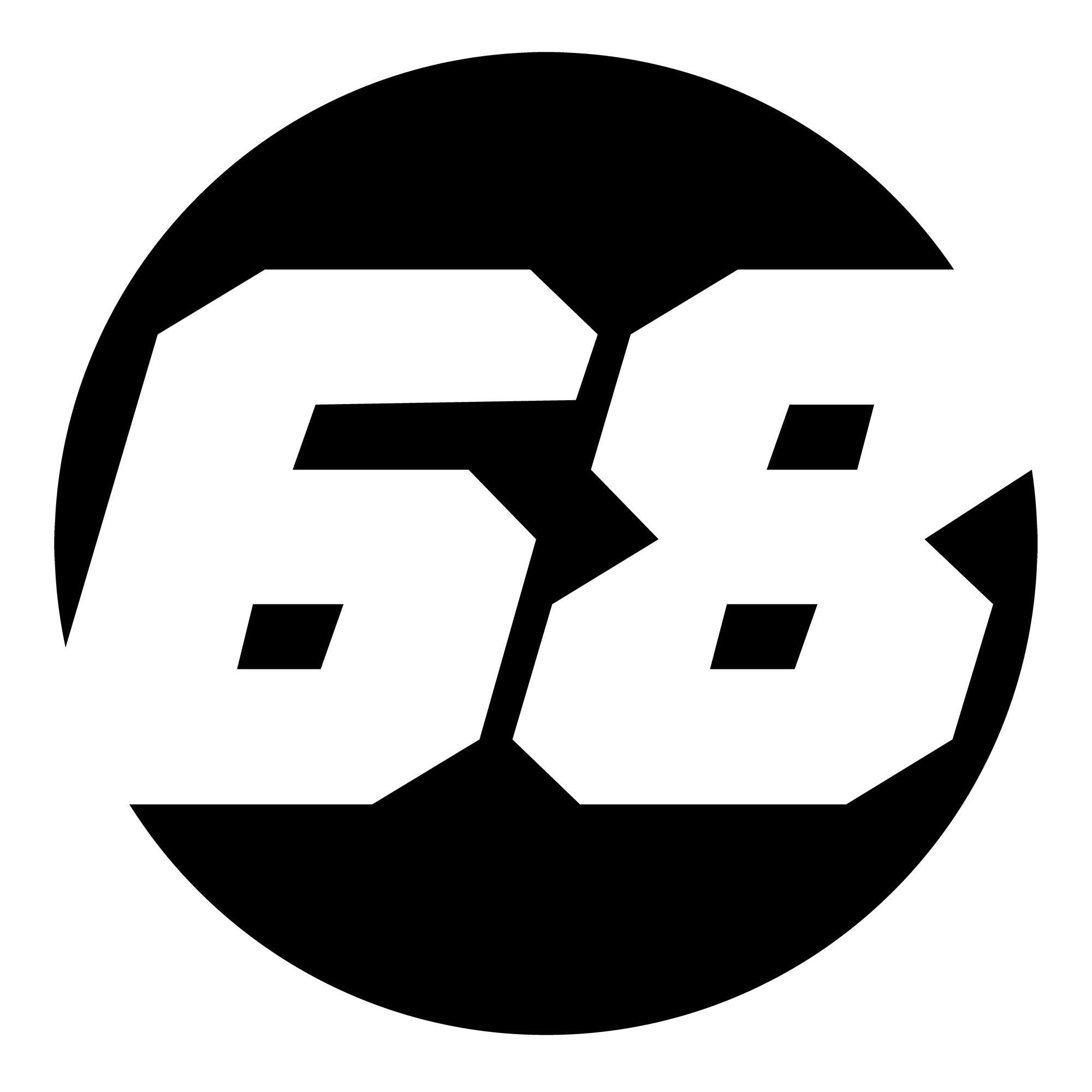 Solid Black Custom Hollow Racing Numbers - "Show-Through" Car Decals (Pair) - Style B - MC Motoparts