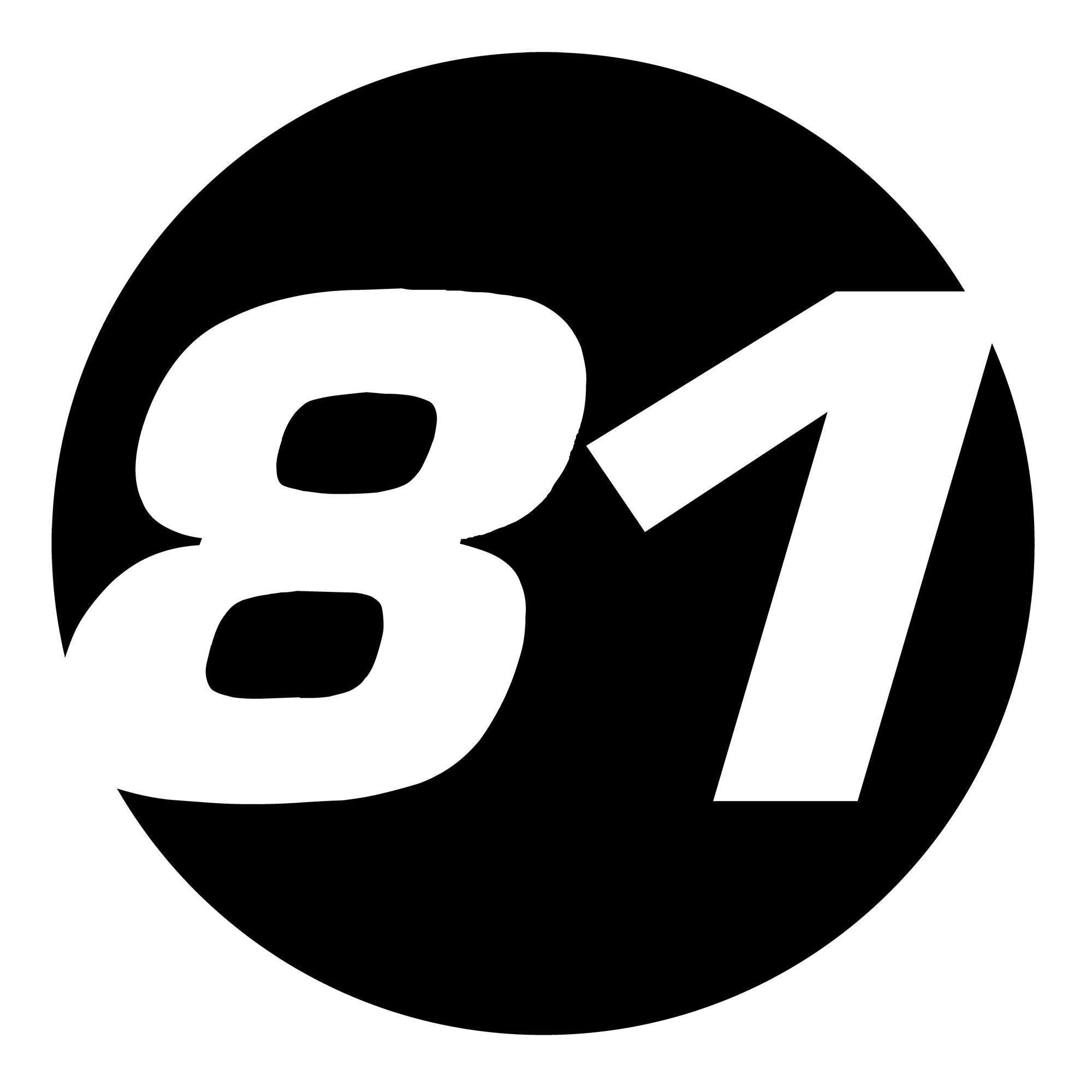 Solid Black Custom Hollow Racing Numbers - "Show-Through" Car Decals (Pair) - Style C - MC Motoparts