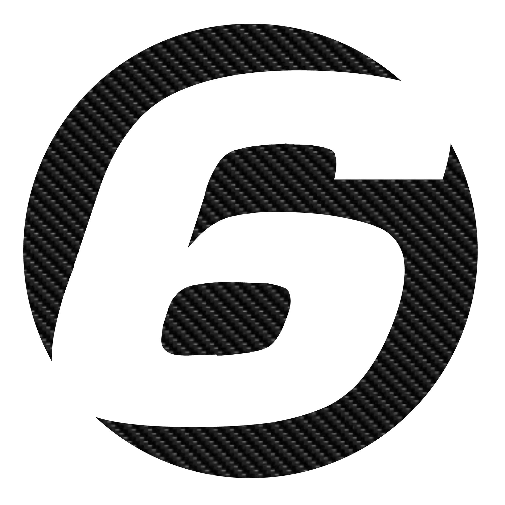 Custom 3D Textured Carbon Fiber Style Racing Numbers - Hollow "Show-Through" Decals (Pair) - Style C - MC Motoparts