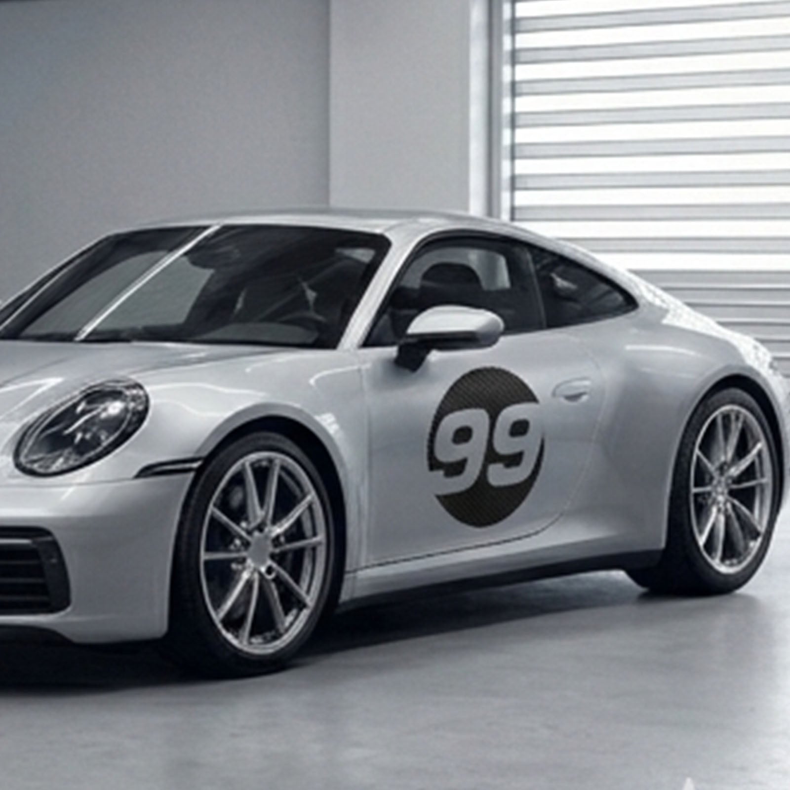 Custom 3D Textured Carbon Fiber Style Racing Numbers - Hollow "Show-Through" Decals (Pair) - Style D - MC Motoparts