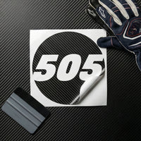 Custom 3D Textured Carbon Fiber Style Racing Numbers - Hollow "Show-Through" Decals (Pair) - Style D - MC Motoparts