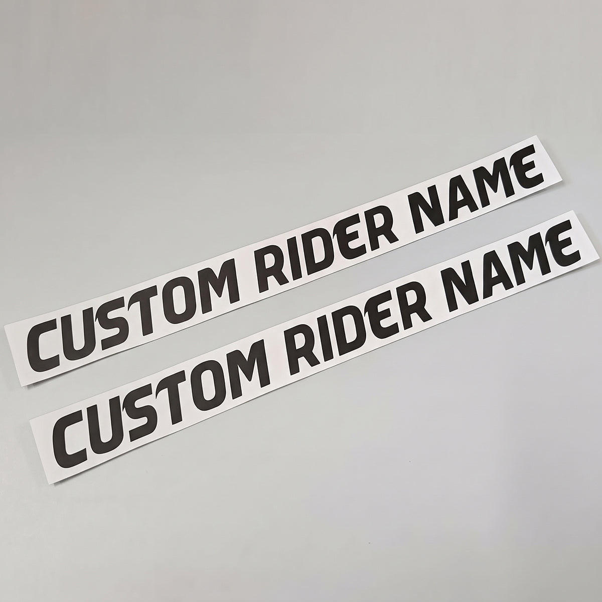 Custom Die-Cut Vinyl Helmet Visor Decal Sticker (Pair) - 15mm (0.59 in) / 20mm (0.79 in) Universal Lettering