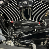 Carbon Fiber Adjustable Clutch Shifter Linkage For Harley Touring Street Glide Road Glide Ultra Limited FLHR Softail 1986-2026 - pazoma