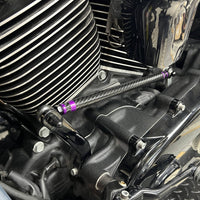 Carbon Fiber Adjustable Clutch Shifter Linkage For Harley Touring Street Glide Road Glide Ultra Limited FLHR Softail 1986-2026 - pazoma