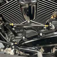 Carbon Fiber Adjustable Clutch Shifter Linkage For Harley Touring Street Glide Road Glide Ultra Limited FLHR Softail 1986-2026 - pazoma