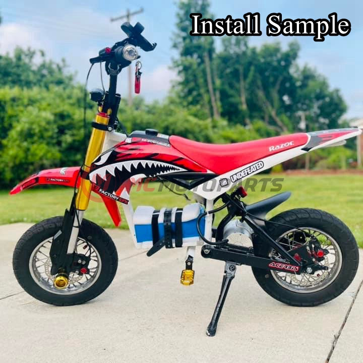 Fit Razor MX350 MX400 MX500 MX650 Touring 25mm Adjustable Extended Extension Lowering Lower Front Foot Pegs Footpegs Electric Dirt Bike MC Motoparts