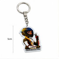 Official @lalaa.on.wheels Motorcycle Keychain - Premium Biker Girl Edition