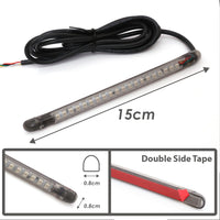 15cm AMP-Z Rear LED Turn Signal Brake Light Strip - Smoke Cover