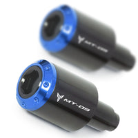 Fit Yamaha MT-09 FZ-09 Tracer 13-23 Engraved Logo ATOM Bar Ends - MC Motoparts