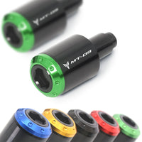 Fit Yamaha MT-09 FZ-09 Tracer 13-23 Engraved Logo ATOM Bar Ends - MC Motoparts