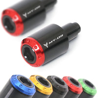 Fit Yamaha MT-09 FZ-09 Tracer 13-23 Engraved Logo ATOM Bar Ends - MC Motoparts