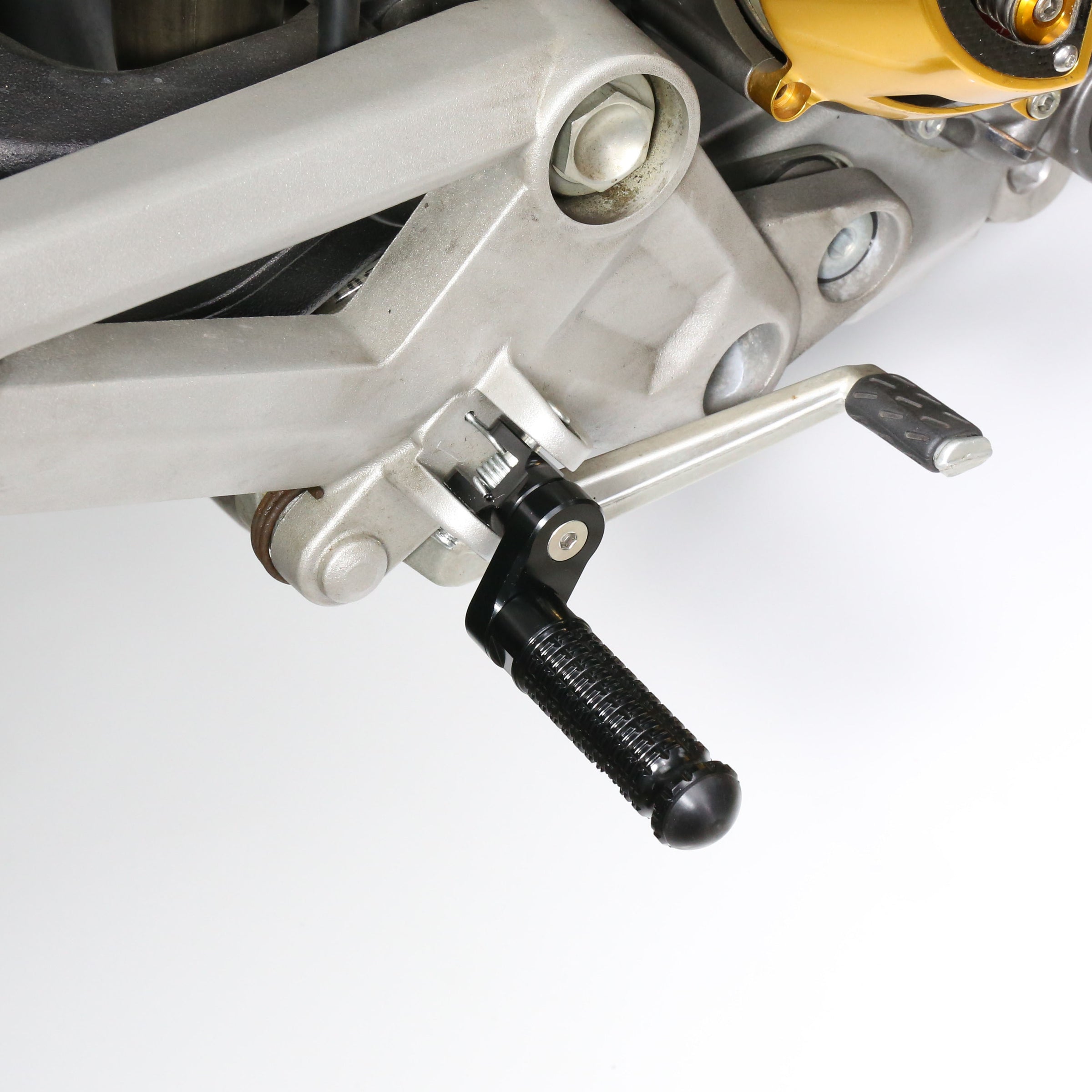 {Front}  Fits Greenger G3S G3 2023-2024 BLACK SHADOW 25mm Extension Foot Pegs - MC Motoparts