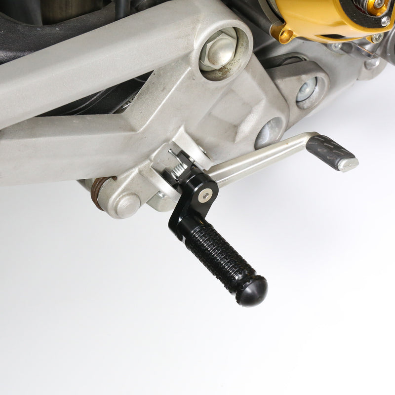 {Front}  Fits Greenger G3S G3 2023-2024 BLACK SHADOW 25mm Extension Foot Pegs - MC Motoparts