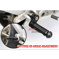 {Delantero} Se adapta a las clavijas de extensión de 25 mm para Aprilia Tuono V4 BLACK SHADOW