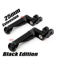 {Delantero} Se adapta a las clavijas de extensión de 25 mm para Moto Guzzi V9 V7 V100 BLACK SHADOW