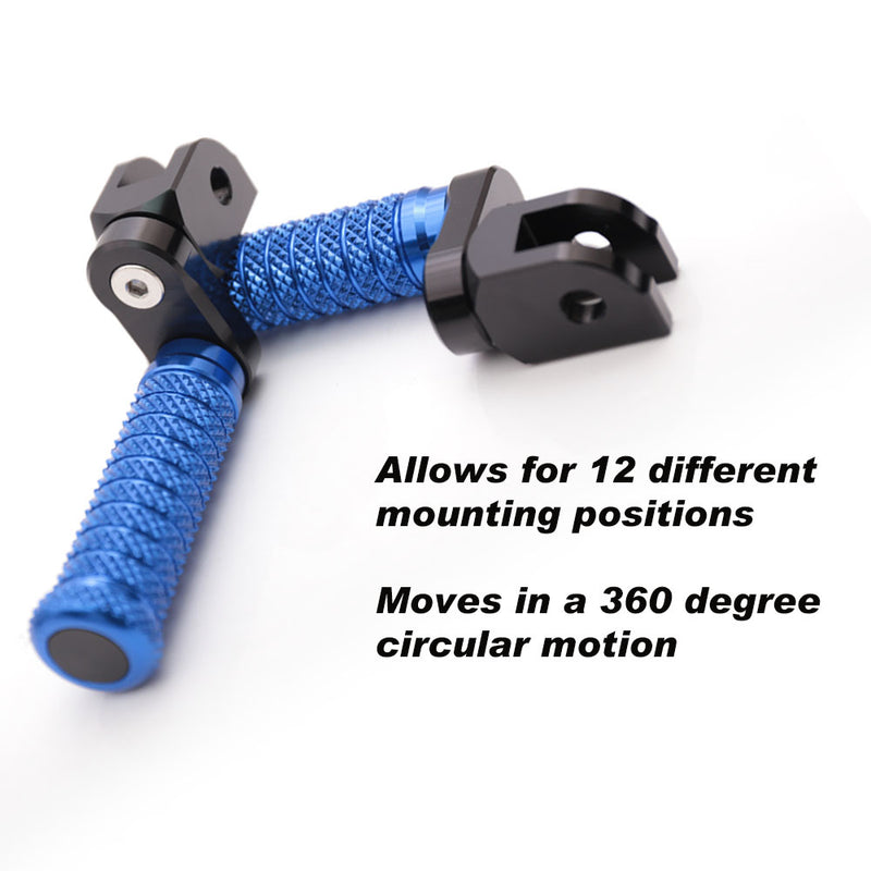 {Front}  Fits Greenger G3S G3 2023-2024 25mm Adjustable POLE Foot Pegs - MC Motoparts