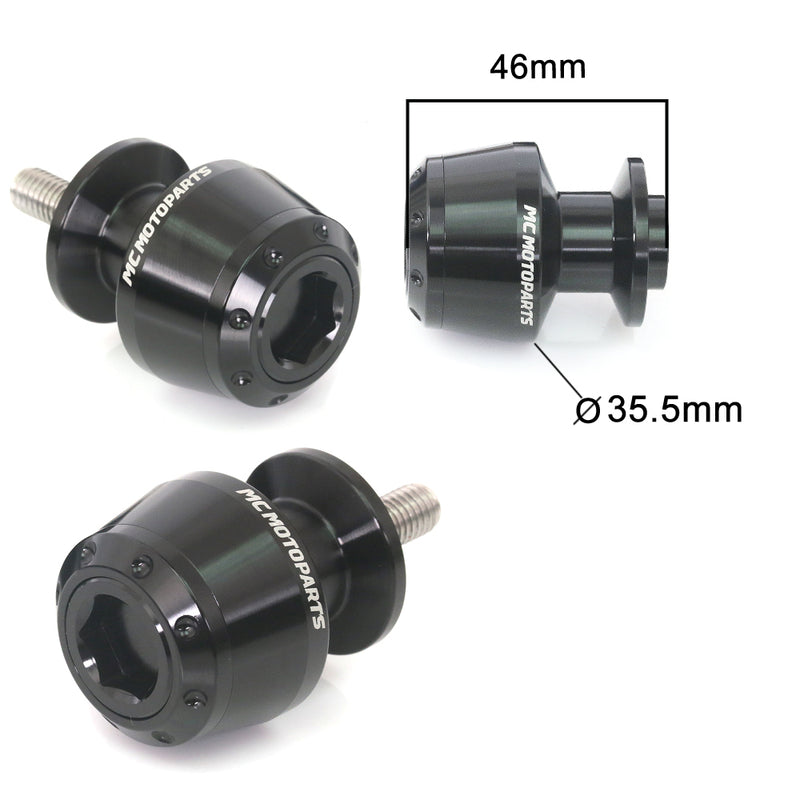 Fits Kawasaki ZX-10RR ZX25R Ninja 500 ATOM 8mm Paddock Stand Swingarm Spools - MC Motoparts