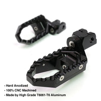 {Avant} Compatible avec Aprilia Shiver 900 SL750 Tuono V4R Repose-pieds réglables de 25 mm.