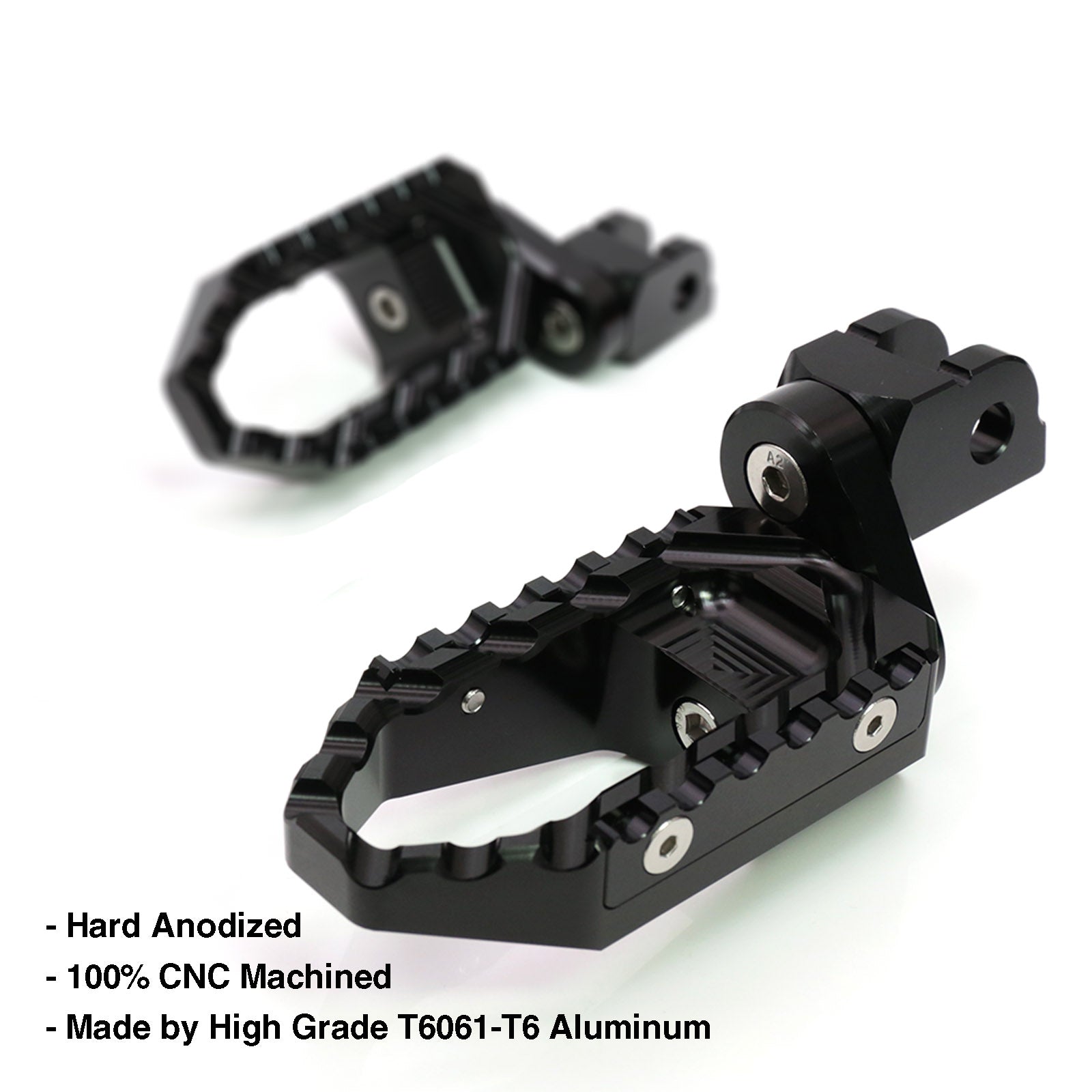 {Avant} Compatible avec Aprilia Shiver 900 SL750 Tuono V4R Repose-pieds réglables de 25 mm.