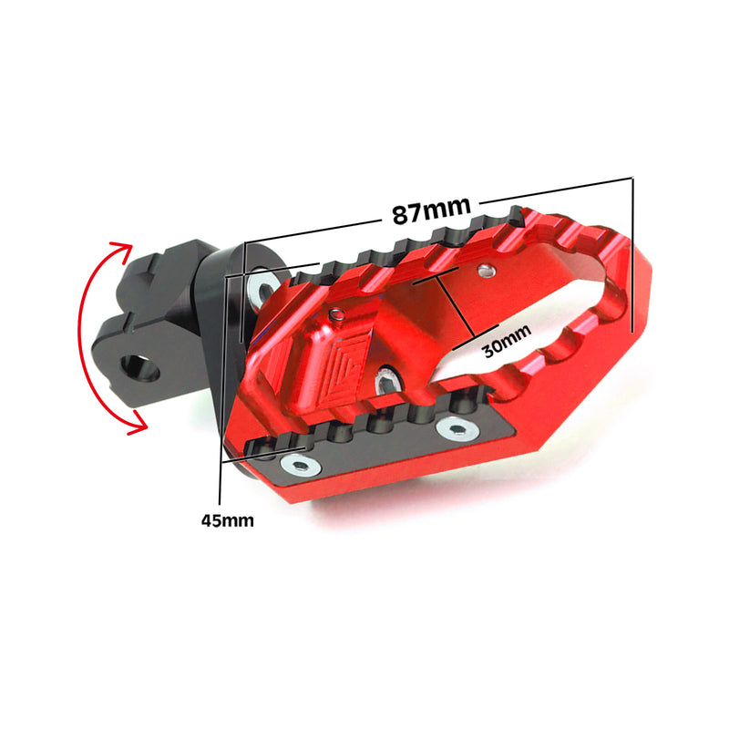 {Delantero} Se adapta a Tuono 125 660 1000 V4R TRC Touring Estriberas anchas ajustables de 25 mm