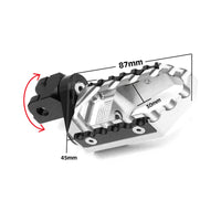 {Avant} Compatible avec les repose-pieds BMW R nineT K1300R TRC Touring de 25 mm de large.