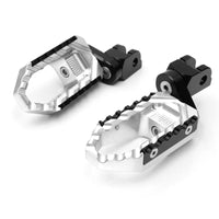 {Delantero} Se adapta a clavijas de pie de 25 mm de ancho para Yamaha XVS250 XVS400 Virago 250 TRC Touring