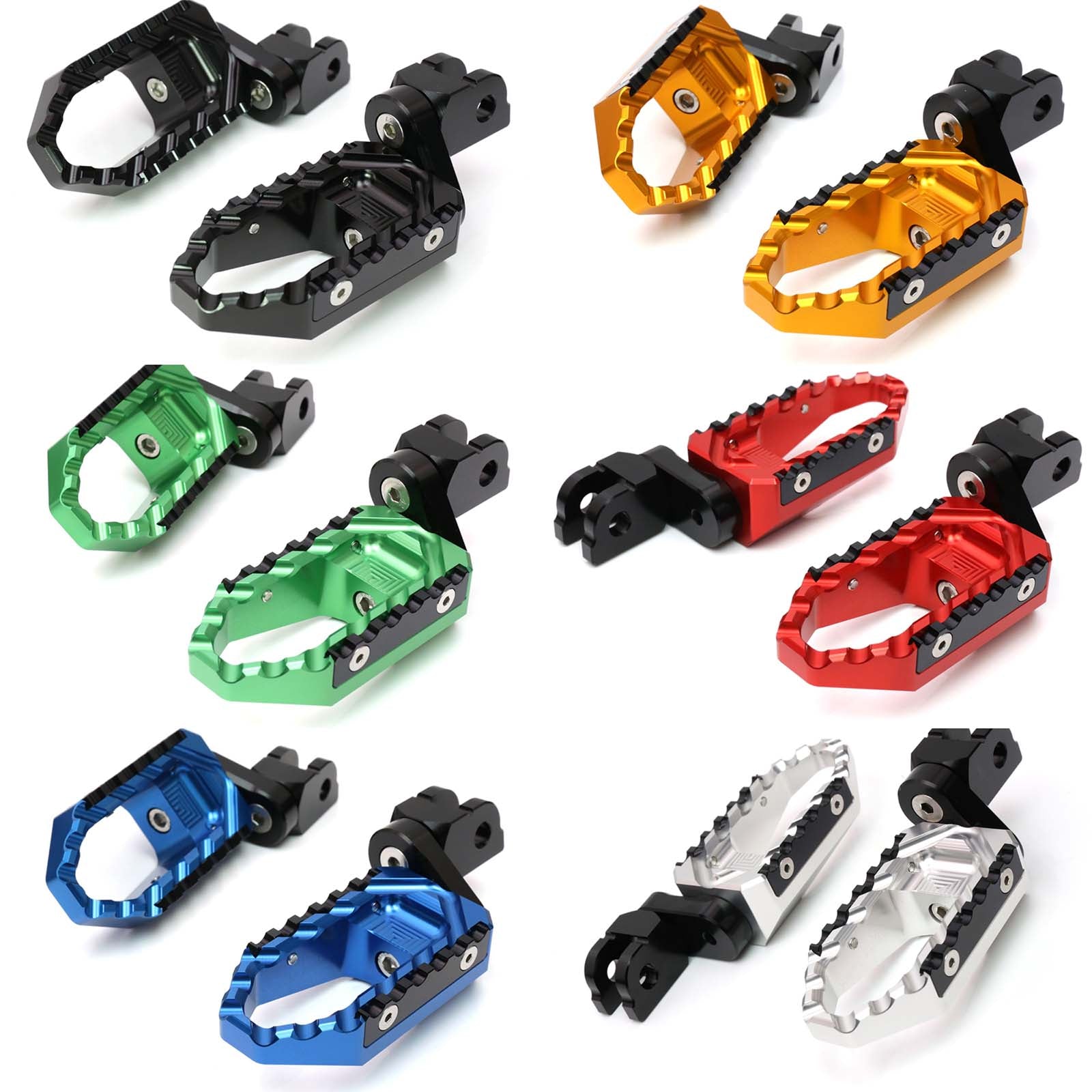 {Avant} Compatible avec Aprilia Shiver 900 SL750 Tuono V4R Repose-pieds réglables de 25 mm.