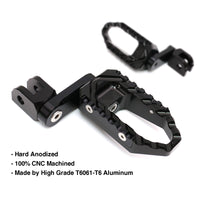 {Avant} Compatible avec Aprilia Shiver 900 SL750 Tuono V4R Repose-pieds réglables de 25 mm.