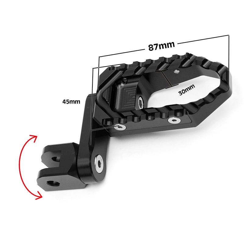 {Delantero} Se adapta a Yamaha XVS250 XVS400 Virago 250 TRC Touring Estriberas anchas de varios pasos de 40 mm